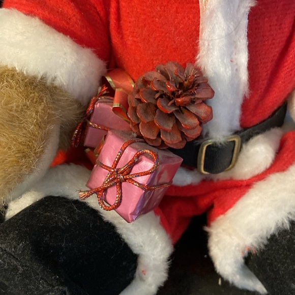 Teddy Santa: Fully Jointed Teddy Bear in Full Santa Costume Vintage - Picture 4 of 10